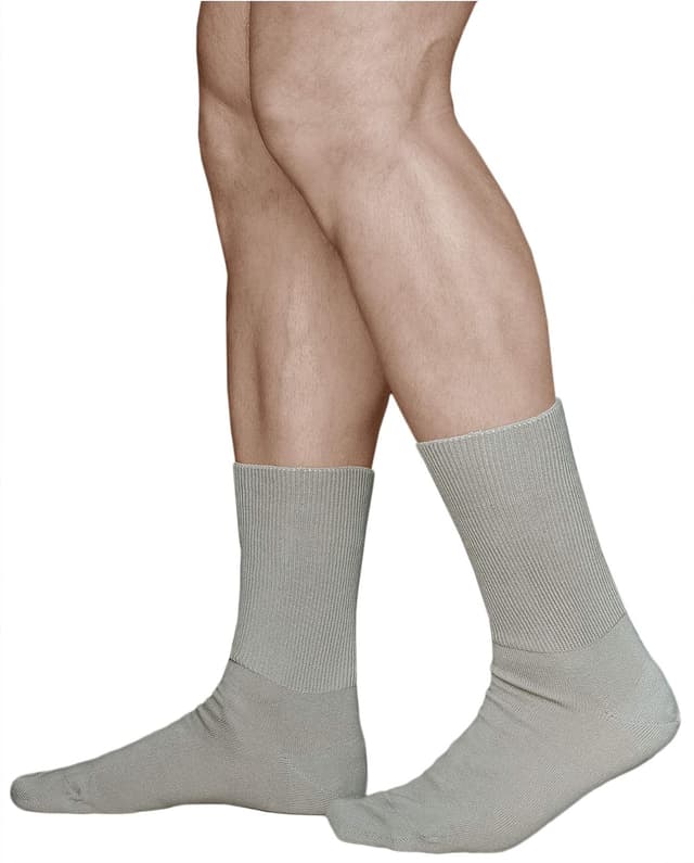 Detalle 2 de vitsocks Calzini per Diabetici Extra Larghi senza Elastico da Uomo (3 paia) in cotone morbido