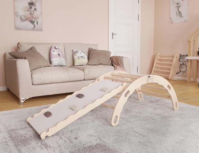 Thumbnail 3 de MAMOI Arrampicata per Bambini Scivolo Legno 2/3 Anni