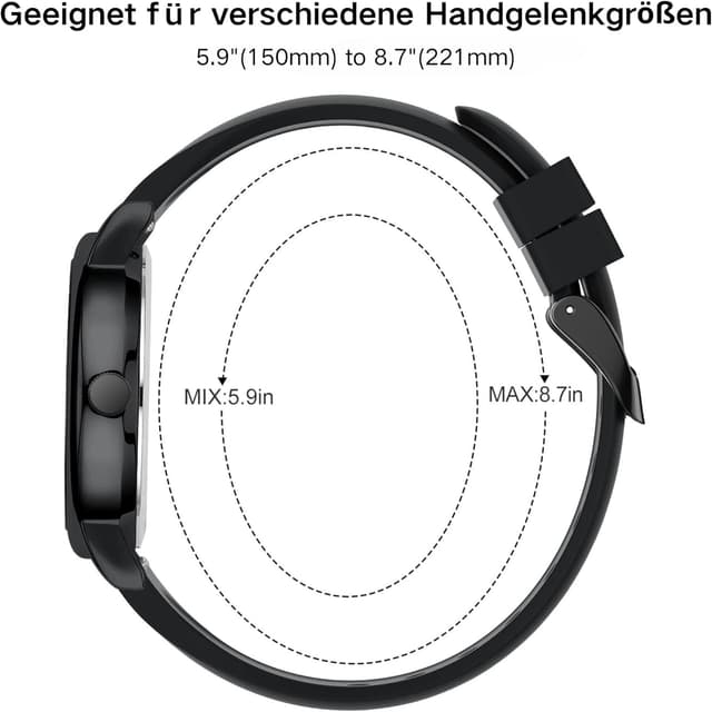 Thumbnail 2 de BUREI Reloj de enfermería 12/24 horas azul