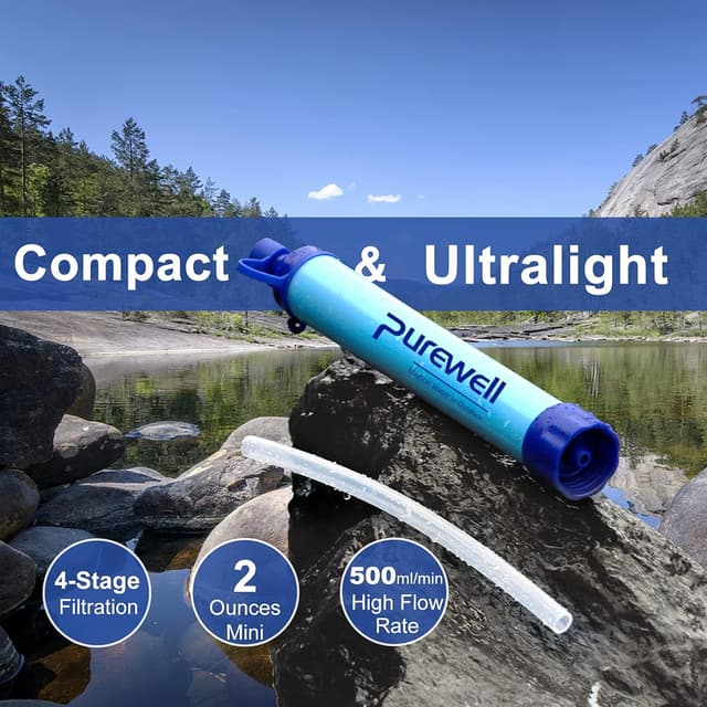 Thumbnail 4 de Outdoor water filter straw 0.01 μm