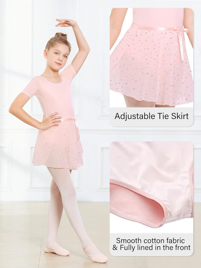 Detalle de Stelle Ballet Leotards for Girls Toddler Dance Dress Outfit Set (Leotard, Tights & Removable Skirt)