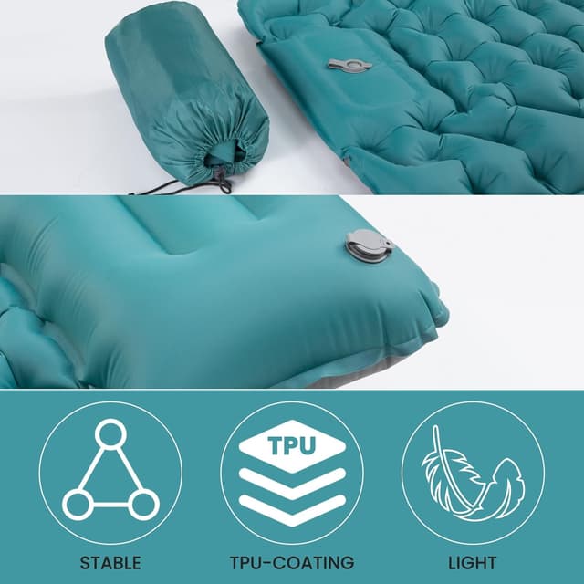 Detalle de Satisure Camping Isomatte wasserdicht mit 50 Sekunden Pumpe