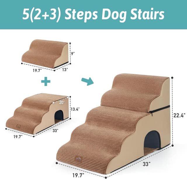 Thumbnail 1 de COZY KISS Dog Stairs 19.7x33x22.4in