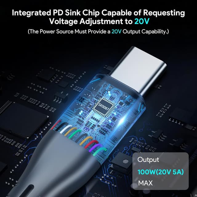 Detalle 2 de Starlink Mini 100 W USB-C zu DC Kabel