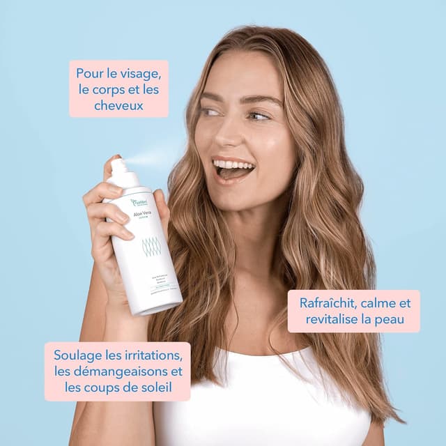Detalle de Colibri Skincare Aloe Vera Spray 250 ml : un spray apaisant pour peau et cuir chevelu