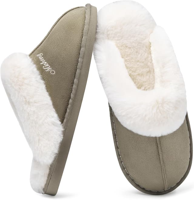 Detalle de Coswind pantofole invernali unisex con memory foam e suola antiscivolo