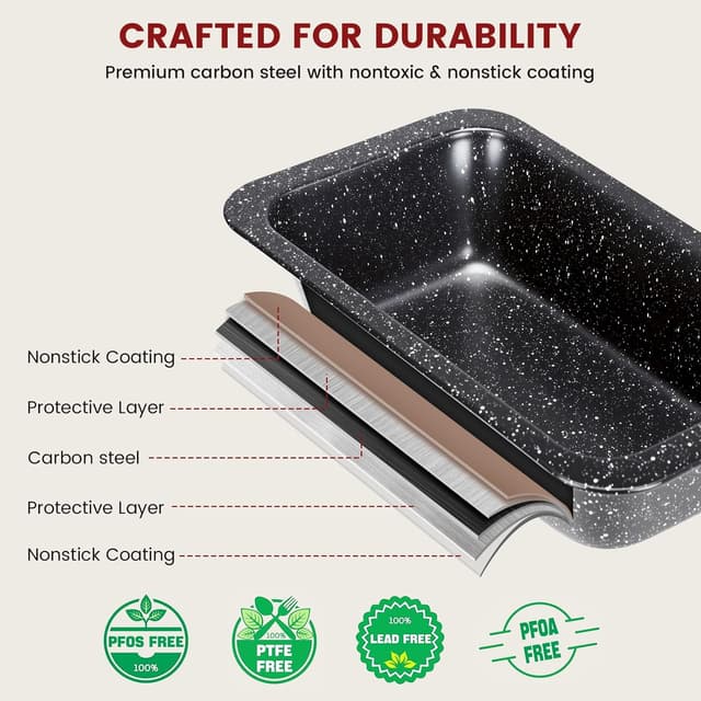 Detalle 1 de Terlulu 10-Piece nonstick baking pans set