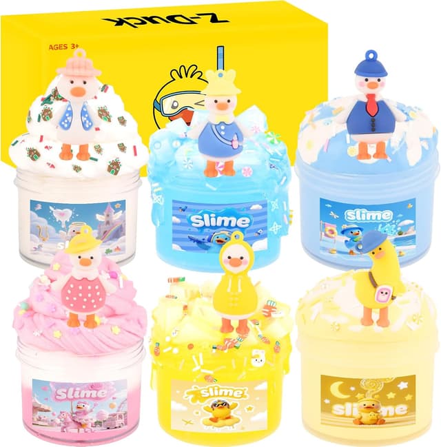 Detalle de Duck slime kit 6 pack for kids