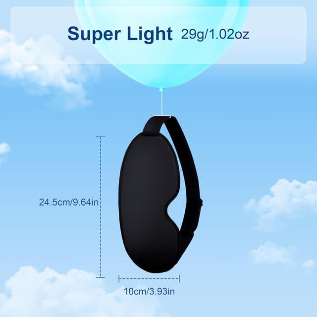 Thumbnail 6 de Gritin blackout sleep mask 3D zero pressure