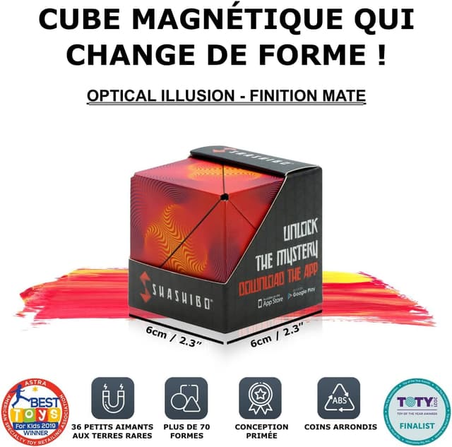 Thumbnail 1 de Shashibo Cube Transformable 36 aimants 🎲