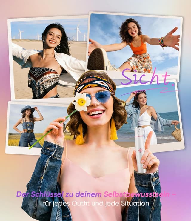 Thumbnail 6 de Gesichtshaarentferner 4‑in‑1 mit USB Anzeige