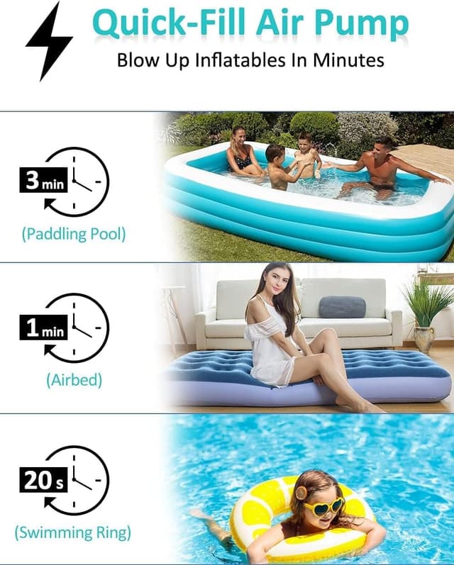 Thumbnail 1 de Pompa elettrica per materassi gonfiabile 4 ugelli