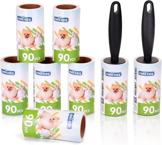 Detalle de Nobleza rullo levapelucchi super sticky con 2 manici e 8 ricariche da 90 fogli