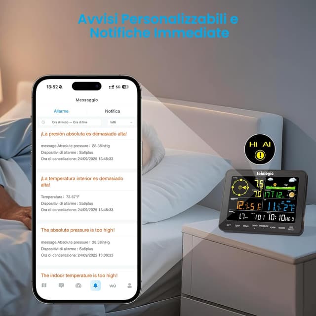 Thumbnail 5 de Sainlogic SA6 Plus Stazione Meteo WiFi 2 anni