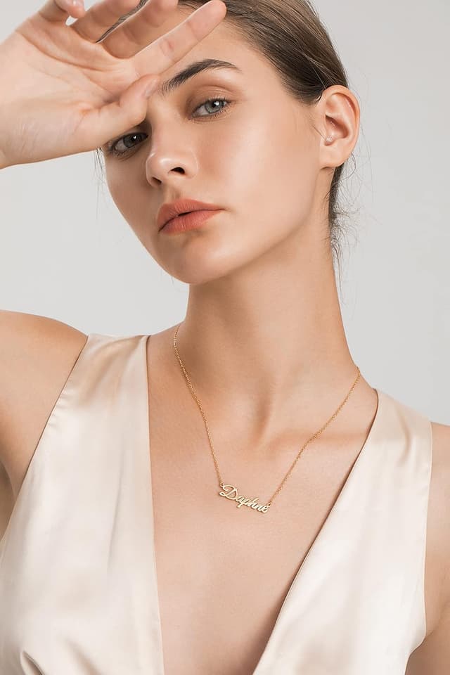 Detalle 2 de Personalisierte Namenskette UMAGICBOX 14 Schriftarten