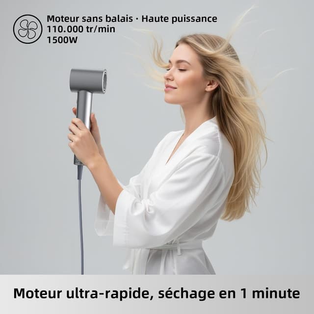 Detalle de Healthkeep sèche-cheveux ionique 1500 W