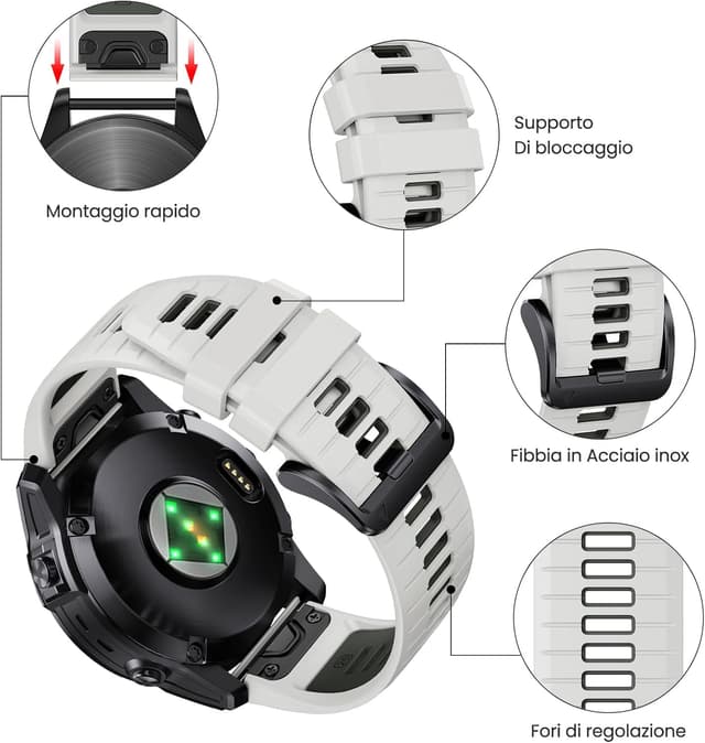 Detalle de ANBEST cinturino Garmin QuickFit 22 mm