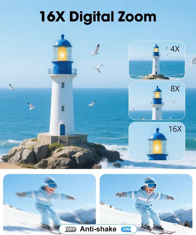 Thumbnail 3 de EJXHKNF 64MP digital camera with 4K video