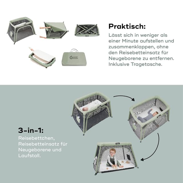 Detalle 1 de Babymoov Moov & Comfy Reisebett bis 20 kg
