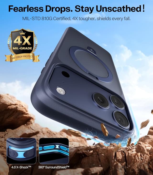 Detalle 2 de TORRAS Ostand iPhone 17 Pro case, 6.3" slim