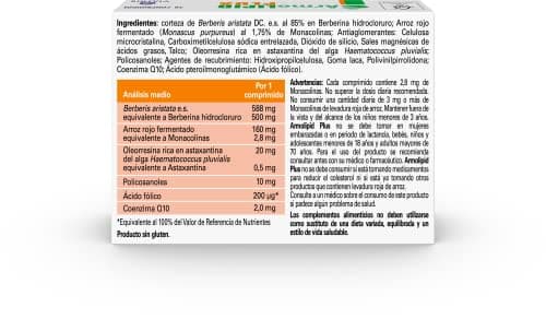 Thumbnail 9 de ArmoLIPID PLUS 20 comprimidos — complemento para colesterol 💊