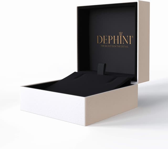 Detalle 2 de DEPHINI Doppel Herz Kette mit 925 Silber