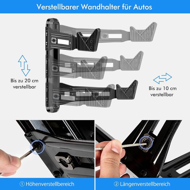Detalle de Mimoke Fahrrad Wandhalter mit 40 kg Tragkraft