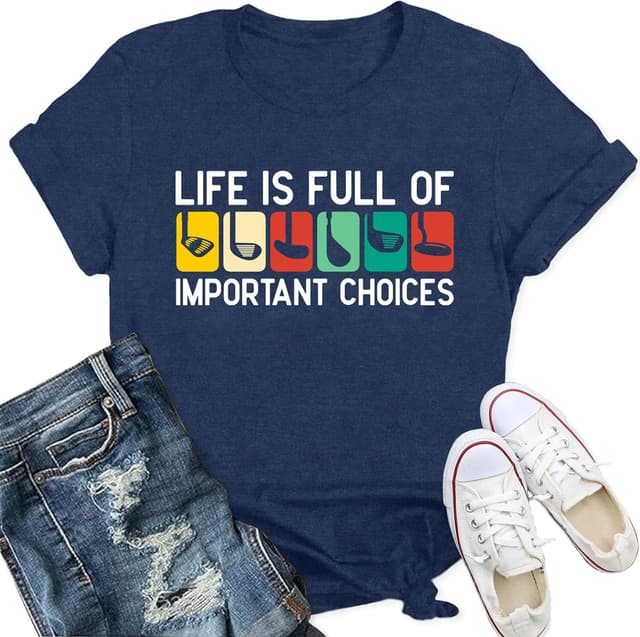 Thumbnail 6 de Qskall Women’s Golf T-Shirt – “Life Is A Series of Choices” tee top