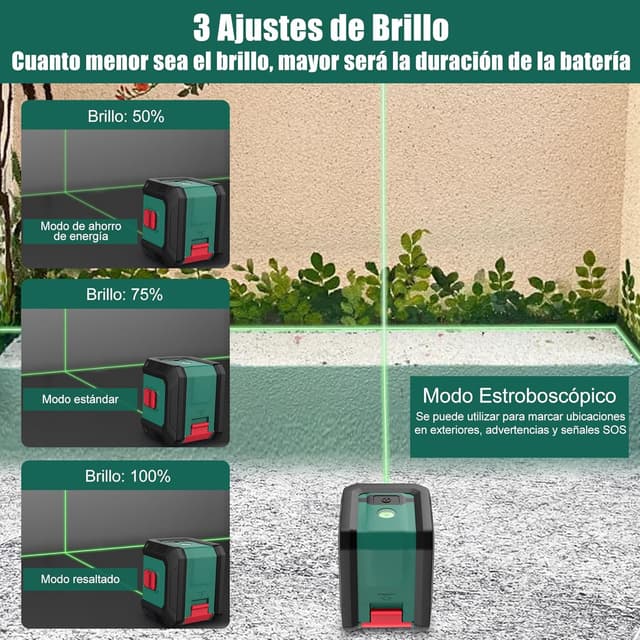 Detalle de HYCHIKA Nivel Láser Autonivelante 15M