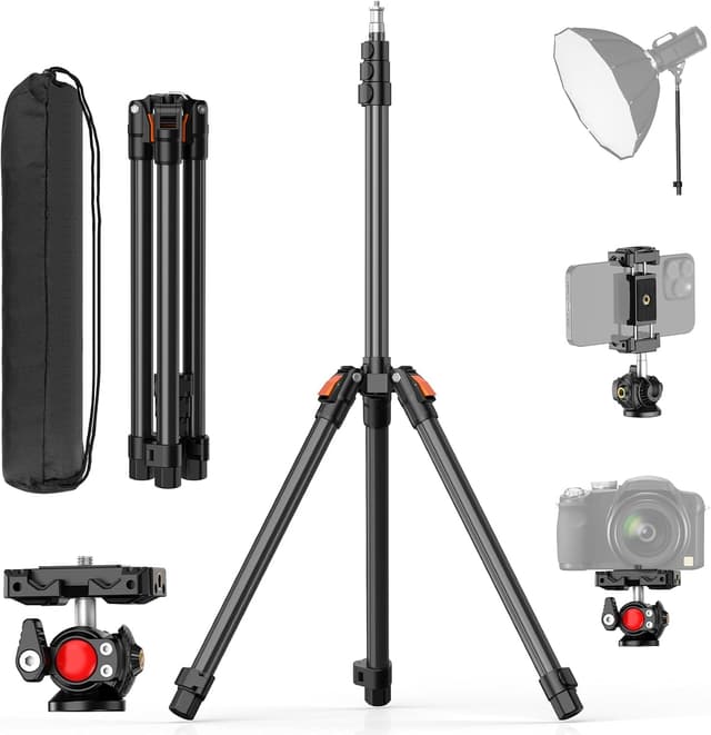 Detalle de XXZU 83in (210cm) Camera Tripod with Ball Head