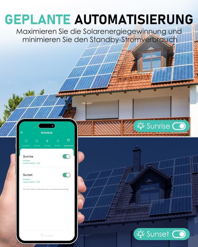 Detalle 2 de GreenSun WLAN-Stromzähler Steckdose Smart Life: Energie messen, schalten & per Alexa/Google steuern
