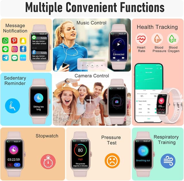 Thumbnail 1 de Zeacool Fitness Tracker 1.45in HD
