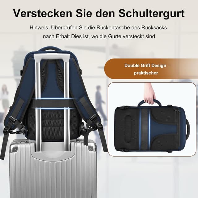 Detalle 2 de MATEIN Ryanair Handgepäck Rucksack 40x20x25