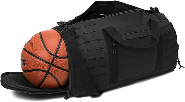 Detalle 2 de Sac de sport tactique QT&QY 40L avec compartiment chaussures et conception type Molle