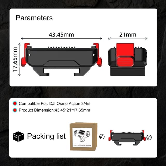 Thumbnail 6 de HAFOKO Osmo Action Kalter Schuh Erweiterung Kit