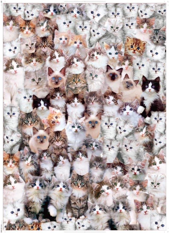 Detalle de EACHHAHA 1000-Piece Jigsaw Puzzle for Adults (Cat World)