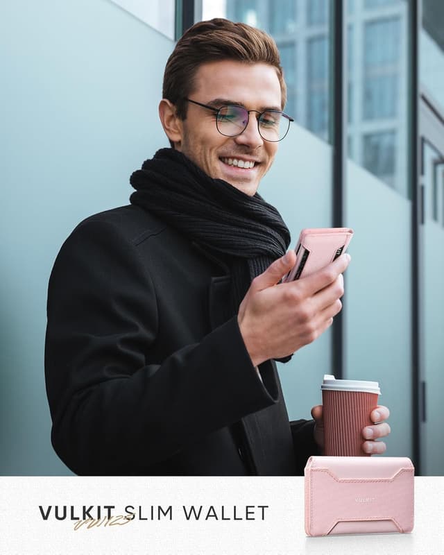 Detalle 2 de VULKIT Mini Geldbörse RFID Slim rosa