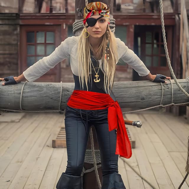 Thumbnail 6 de AUNGCSHE 7PCS Disfraz Pirata