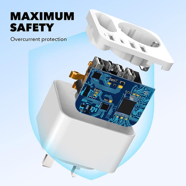 Thumbnail 5 de Adapter England Deutschland Stecker Reiseadapter 3,4 A 🔌