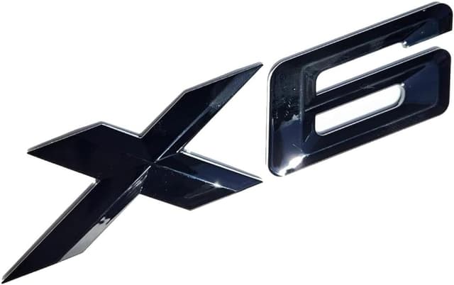 Detalle de Black Glossy X6 rear boot logo badge emblem for E71, F16 & G06 replacement