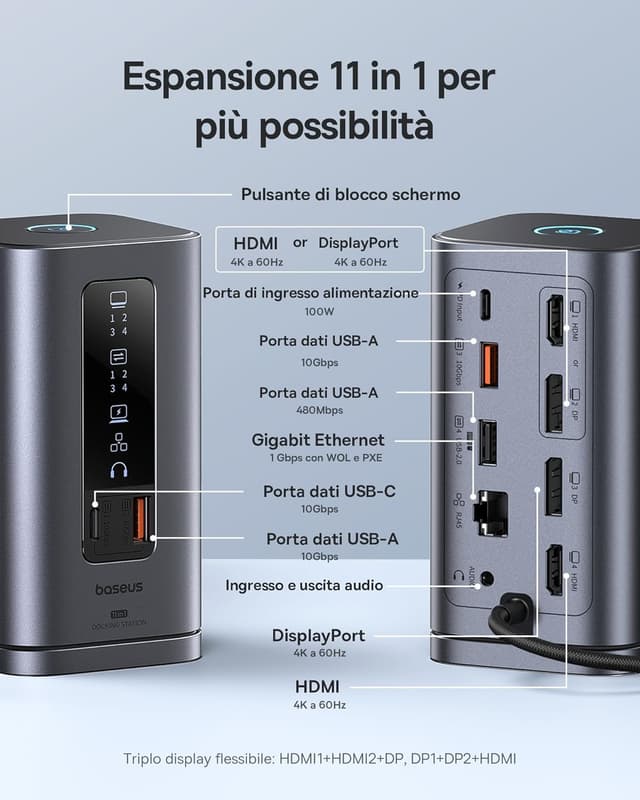 Thumbnail 1 de Baseus Spacemate Docking Station 11 in 1