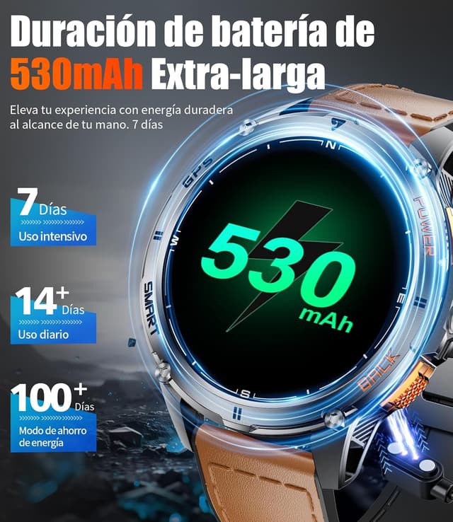 Thumbnail 5 de LIGE DM4 reloj inteligente 1.43'' AMOLED 530mAh