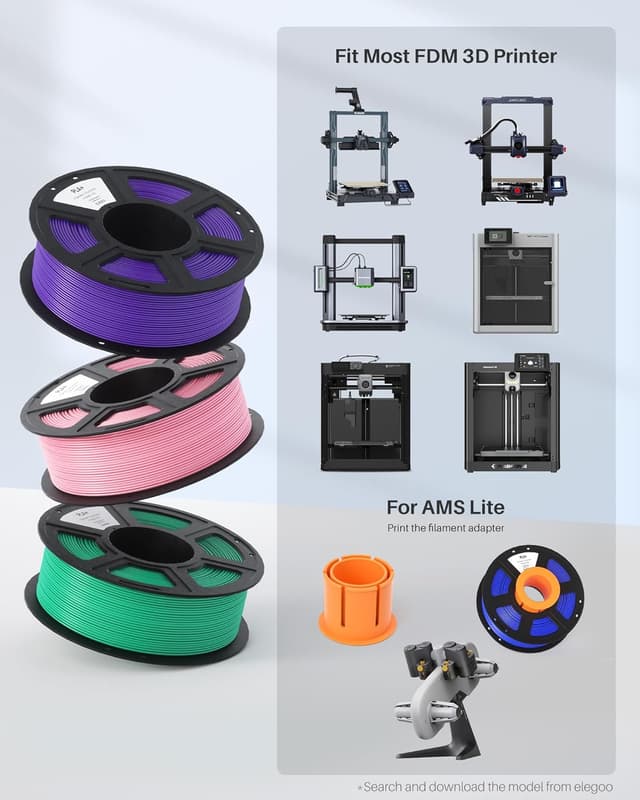 Thumbnail 6 de ELEGOO PLA+ Yellow 1kg Filament