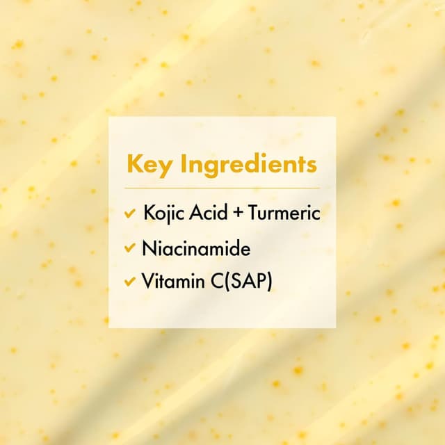 Detalle 2 de TOSOWOONG Kojic Acid Turmeric Cream (99% Kojic Acid), 50ml dark spot and uneven tone corrector