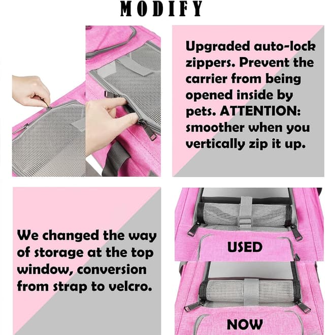 Detalle de GAPZER Pet Carrier for Large Cats 🐱