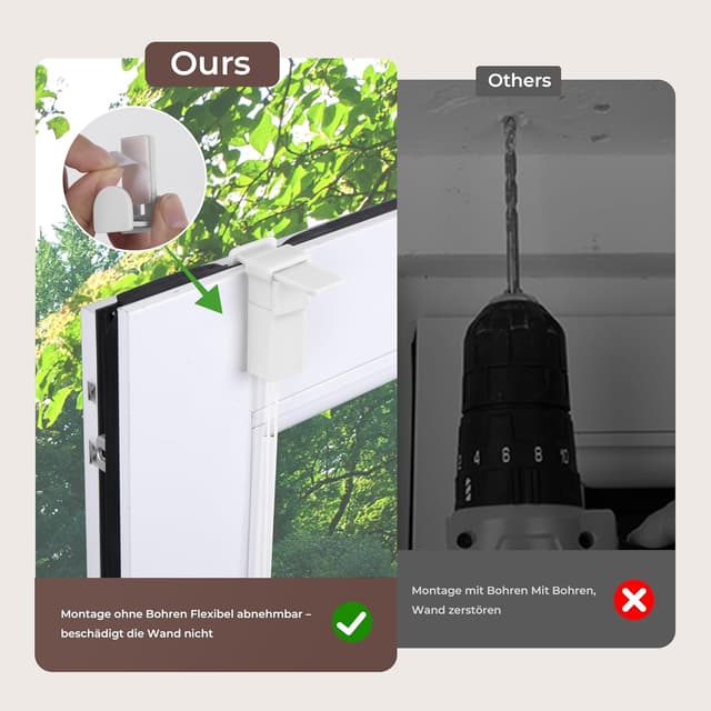 Thumbnail 2 de Allesin Plissee Klemmfix 70x210 cm 🪟