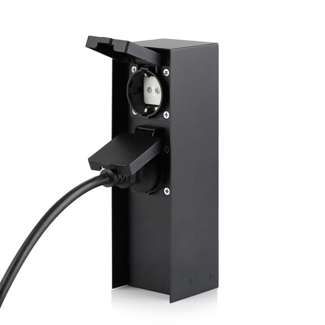 Detalle 2 de Gartensteckdosensäule 2 Steckdosen 3680 W