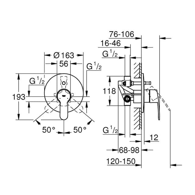 Thumbnail 1 de Grohe Eurostyle Cosmo 1‑man