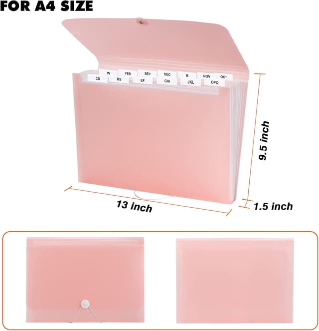 Detalle de Lamitocs A4 expanding file folder, 13 pockets