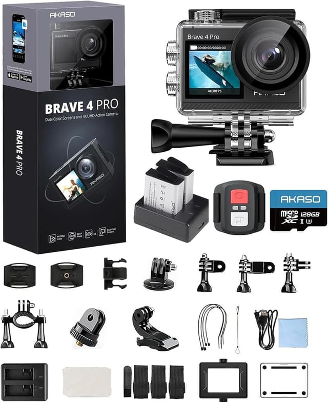 Detalle de AKASO Brave 4 Pro action cam 4K 40M